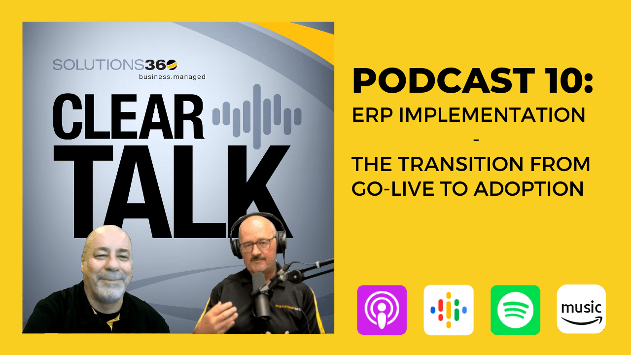 ClearTalk 10 ERP Implementation - the transition from Go-Live to adoption