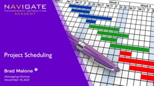 Navigate Academy Module 25: Project Scheduling