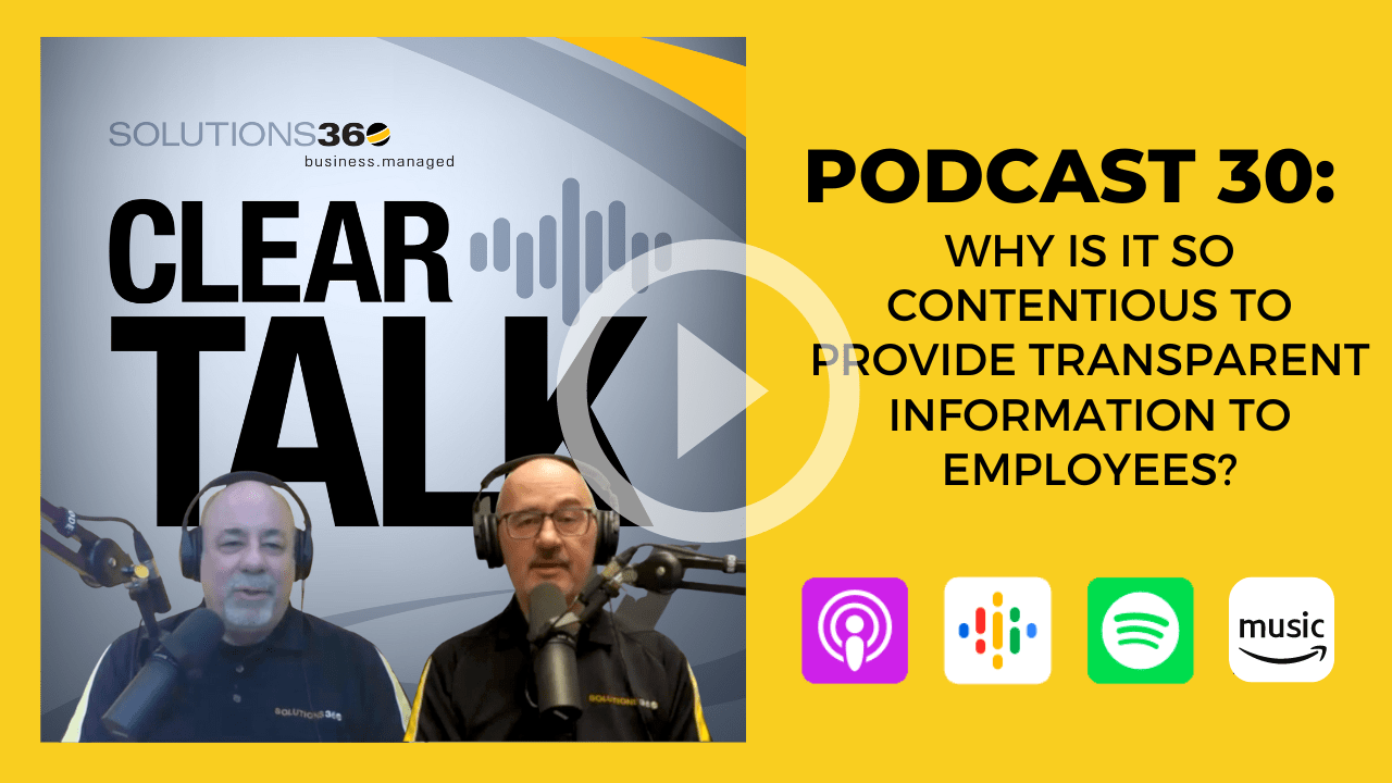 ClearTalk 30 Why Is It So Contentious to Provide Transparent Information to Employees?